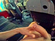 Preview 4 of PUBLIC BUS ADVENTURE: I show my hard cock to a sexy cutie lady...she can't resist.
