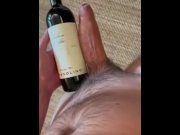 Preview 1 of Comparing my big cock to a wine bottle