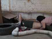 Preview 4 of LUCKY HOMELESS GUY GETS BLOWJOB