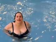 Exposing my huge tits in the hotel pool, almost got caught Stacey38G | free  xxx mobile videos - 16honeys.com