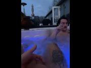 Preview 1 of Blowing loads in the hot tub
