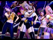 Preview 2 of MMD BlackPink - KiIIThisLove Striptease Dance Ahri Akali Kaisa Evelynn Seraphine KDA