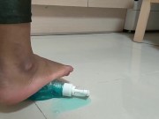 Preview 2 of stomping, trampling, crushing, feet, soles, foot, foot fetish, toe, foot slave