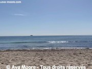 Preview 5 of VLOG PORN - Salope française s'exhibe et suce une grosse bite sur la plage d'Es Cavallet à Ibiza