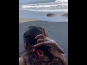 Preview 6 of Horny Slut Got Deeply Dipped at the Beach