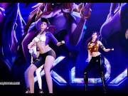 Preview 2 of [MMD] BLACKPINK - Forever Young Hot Striptease Ahri Akali Kaisa Evelynn Seraphine KDA