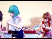 Preview 3 of [MMD] GigaReol×EVO - Addiction Hot Erotic Dance Mai Shiranui Katsumi Tamaki