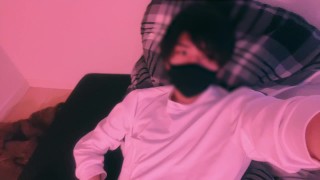 Erotic moaning and hip use, peek into the private life of a handsome guy masturbating (japanese sexy