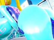 Preview 2 of Imbapovi - Samus in Zero Suit - Water Filling Breast Expansion 1
