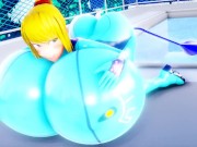 Preview 3 of Imbapovi - Samus in Zero Suit - Water Filling Breast Expansion 1