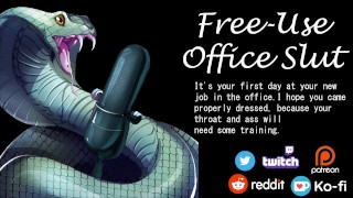 Erotic Audio | You are a Free Use Office Slut | Throat and Anal Training in the Office | ASMR