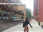 Preview 5 of AMBER SKY'S NAKED WALK TO THE TRAIN