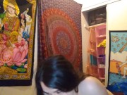 Preview 1 of Stinky Hairy Pussy Fetish Slut PinkMoonLust Live on Chaturbate Smelling Pink Pussy WAP Vulva Scent