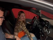 Preview 6 of Pov Car sex: Ragazza italiana compra un'auto usata e si scopa il venditore. Dialoghi in italiano