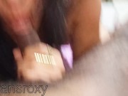 Preview 2 of I'm transroxy, hot brunette fucks me in various positions after receiving some good blowjobs