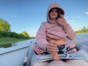 Preview 2 of Fast handjob in the boat