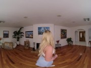 Preview 2 of Super Blonde Babe Bailey Brooke Rides On The Huge Cock At Art Room VR Porn