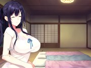 Preview 2 of 【エロゲー 水蓮と紫苑動画3】水蓮ねぇと紫苑ちゃんに挟まれて寝ることに・・これは理性がもたない。(爆乳抜きゲー実況プレイ動画(体験版) Hentai game)