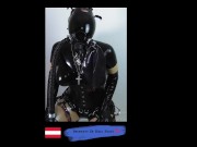 Preview 1 of Kira Frost 24_Gasmask_Catsuit_Masturbation