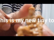 Preview 1 of Giantess plays with tiny toys giant butt giant ass giant feet