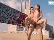 Preview 2 of MAMACITAZ - FREE AS A BIRD - Beach Sex Compilation