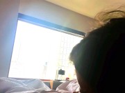 Preview 2 of POV Public Sex in Hotel Window in New York City
