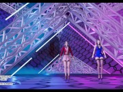 Preview 2 of [MMD] T ara - NumberNine Aerith Tifa Lockhart Purple Dress Final Fantasy 7 Remake Hot Kpop Dance