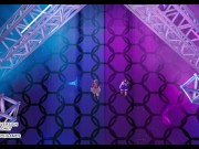 Preview 6 of [MMD] T ara - NumberNine Aerith Tifa Lockhart Purple Dress Final Fantasy 7 Remake Hot Kpop Dance