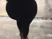 Preview 2 of Candid Latina ass in parking lot
