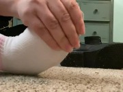 Preview 1 of Removing shoes after work (foot fetish) - GlimpesOfMe