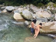 Preview 2 of Tour sex part 2- the river in the jungle