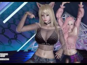 Preview 3 of [MMD] ITZY - LOCO Ahri Akali Kaisa Evelynn Seraphine Kda Sexy Kpop Dance 4K 60FPS League of Legends