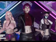 Preview 4 of [MMD] ITZY - LOCO Ahri Akali Kaisa Evelynn Seraphine Kda Sexy Kpop Dance 4K 60FPS League of Legends