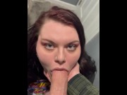 Preview 1 of Sucking my tinder dates huge dick