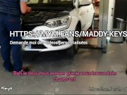 Preview 4 of Young french amateur push the car repair guy to make a porn movie with her for posting on her page