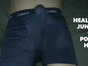Preview 2 of Hands Free Double Cumshot In Underwear Calvin Klein WET DREAM
