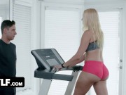 Preview 3 of MYLF - Big Ass Blonde Married Woman Seduces Her Hunk Personal Trainer During Workout