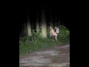Preview 3 of We fucked in the forest 😜😈🔥 He made me eat my cum 💦🥵