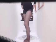 Preview 4 of [Voyeur style] Skirt with pantyhose change in a sexy dress with beautiful legs [Peep]