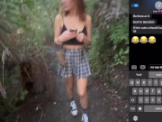 Preview 1 of SO HORNY THAT I FUCKED MY STALKER IN THE FOREST AT NIGHT - HE CAME ON MY JUICY TITTIES