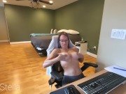 Preview 6 of CAMMING E25 Solo Milf Stella Masturbation At Work FREE FULL LENGTH