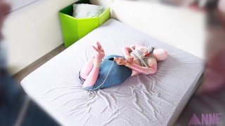 CD self-bondage with inflatable mattress