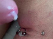 Preview 5 of Compilation of Fuck My Pierced Clit and 2 Cumshot on Me and In My Pussy Creampie Aqua Pola