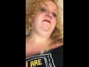 Preview 1 of SSBBW pissing her panties and rubbing them on her fat body