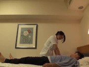 Preview 3 of Japanese hotel massage naked eating out hairy pussy