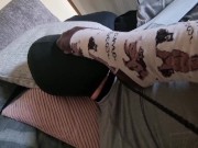 Preview 1 of I made my boyfriend worship my stinky socks after a walk