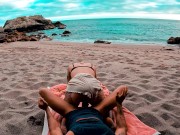 Preview 6 of Sex on the Beach on Holiday with horny girlfriend