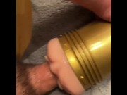 Preview 1 of Fucking the sh** out of my FLESHLIGHT! STAMINA Training unit.