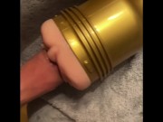 Preview 2 of Fucking the sh** out of my FLESHLIGHT! STAMINA Training unit.
