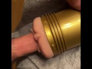 Preview 3 of Fucking the sh** out of my FLESHLIGHT! STAMINA Training unit.